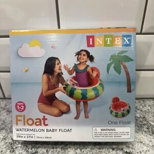 NEW Intex Watermelon Baby Float, Pool/Beach, For Ages 1-2 years Leg Holes Summer